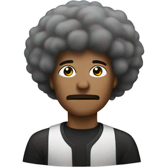 Smoke with afro haircut  emoji