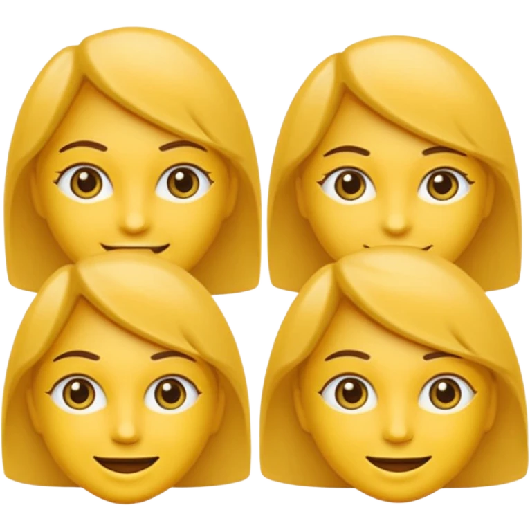 Emoji estilo WhatsApp com rosto amarelo clássico, expressão neutra com sobrancelhas muito bem marcadas, arqueadas e definidas, olhos semicerrados com leve atitude, boca com leve sorriso de confiança. emoji