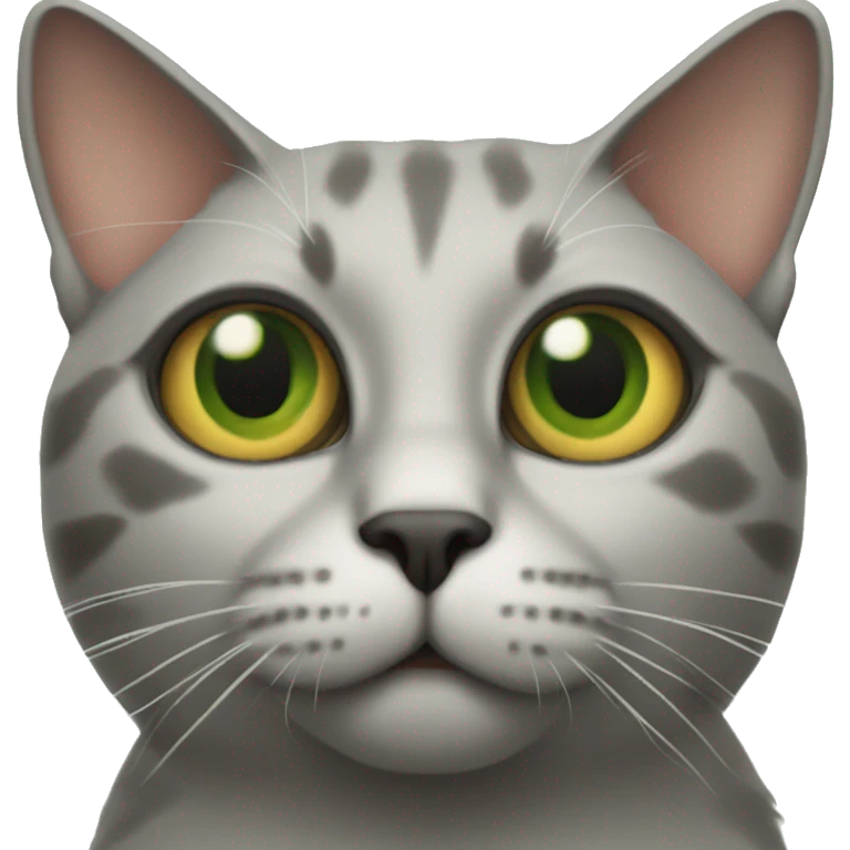 Cat with Christmas tree eyes  emoji