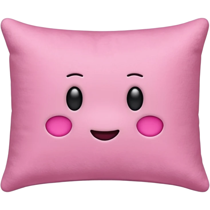 Make a pink pillow with no face emoji