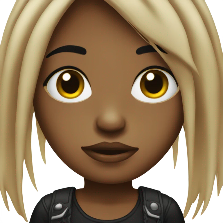 black emo girl emoji