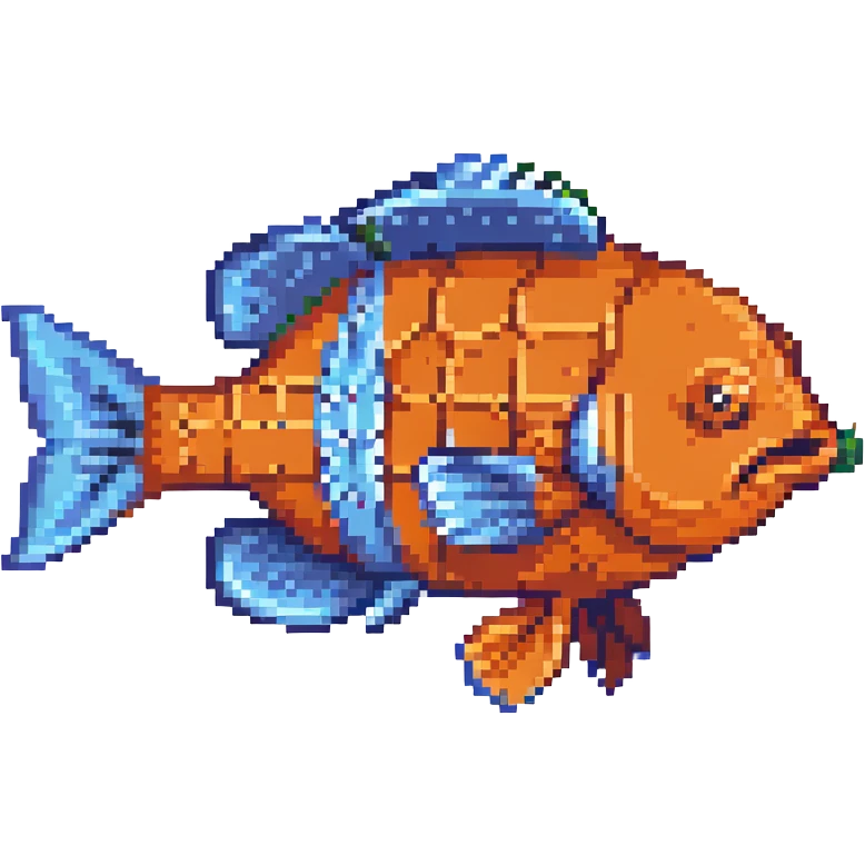 clownfish Nemo fish, pixel art style emoji