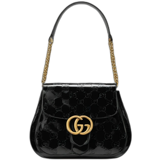 Gucci-bag-black-patent emoji