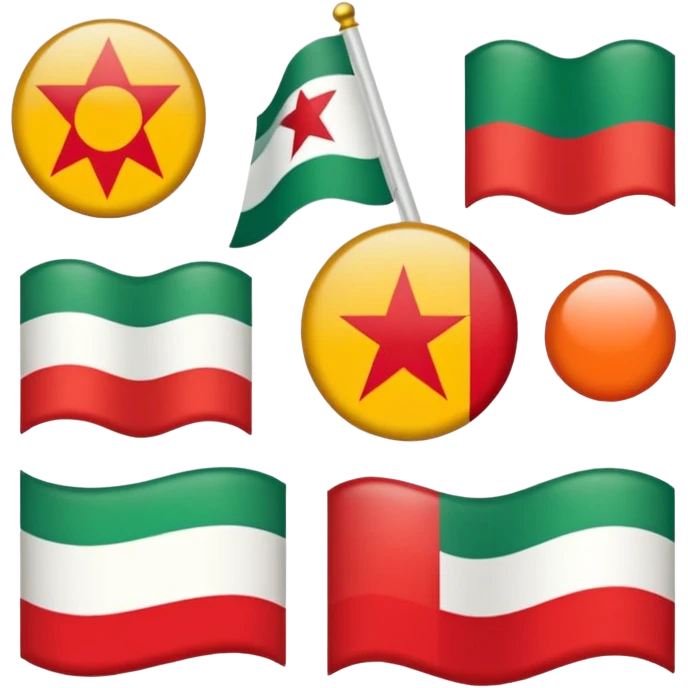 Kürdistan bayrağı gerçek emoji