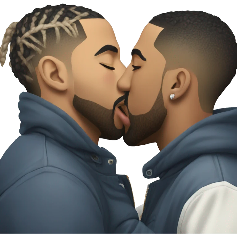  Drake kissing kendrick lamar on the cheek emoji
