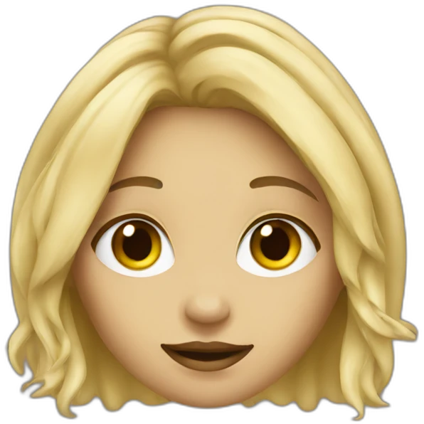 a blondie girl hemp emoji