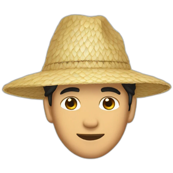 guys with rice hat emoji