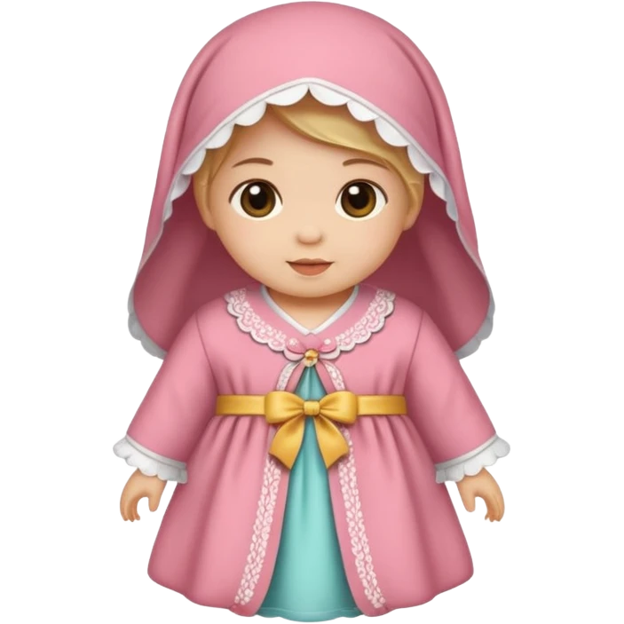 baby girl traditional baby clothe emoji