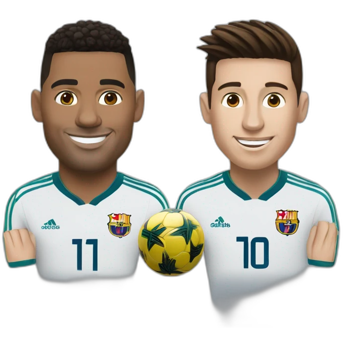 Ronaldo et Messi emoji