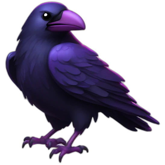 flashing rave raven emoji