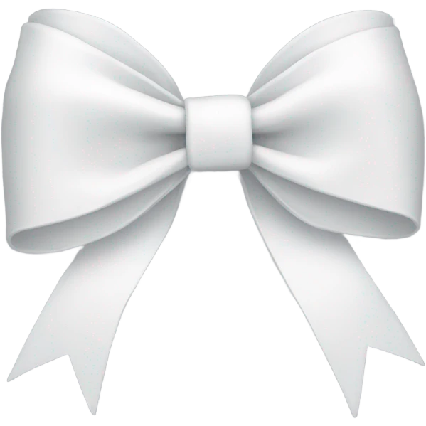 White coquette bow  emoji