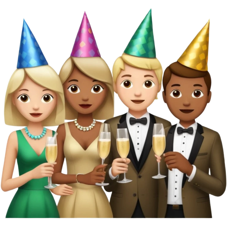 people having a party emoji