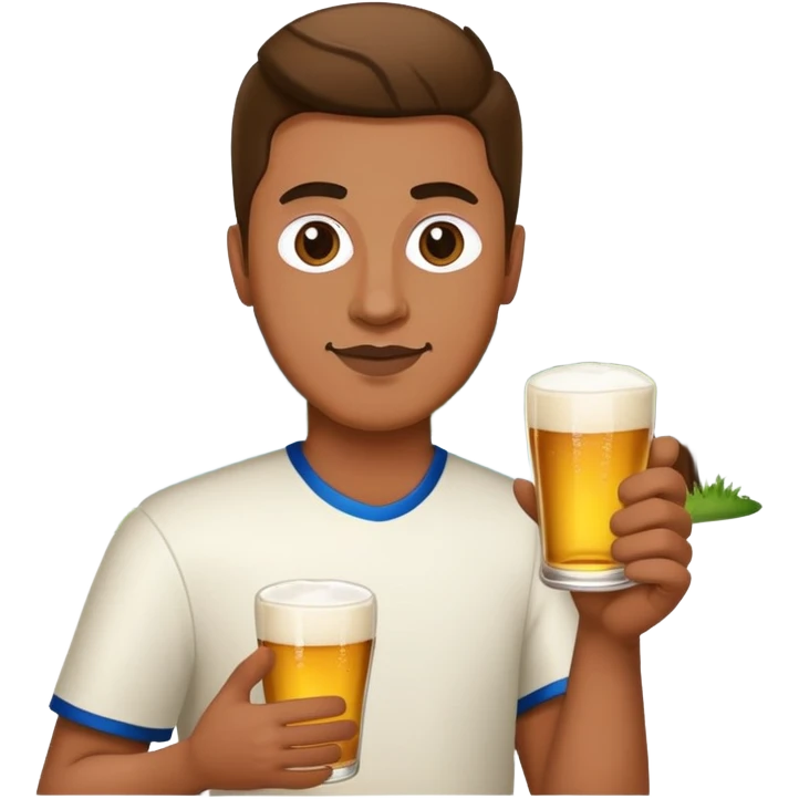 Beerpong champion, beer lover, nature lover, male, record lover, music lover, artistic emoji