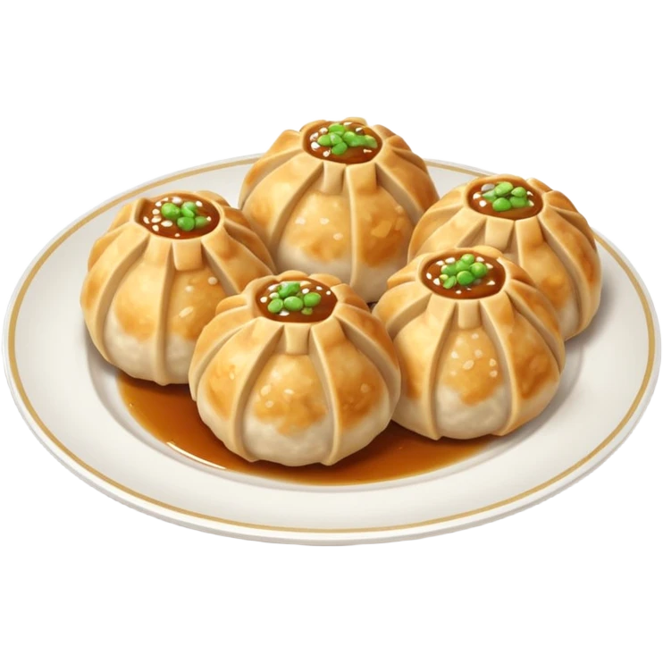 gyosa ball on plate emoji