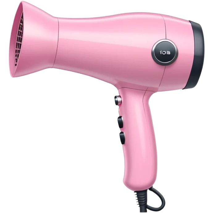 pastel pink hair dryer emoji