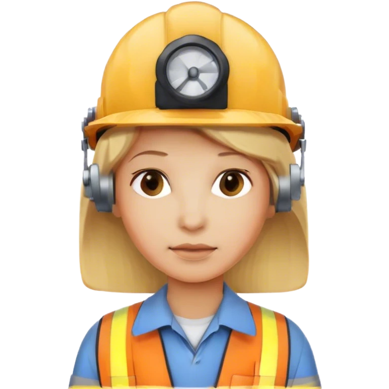 blond hair as an engineer emoji
