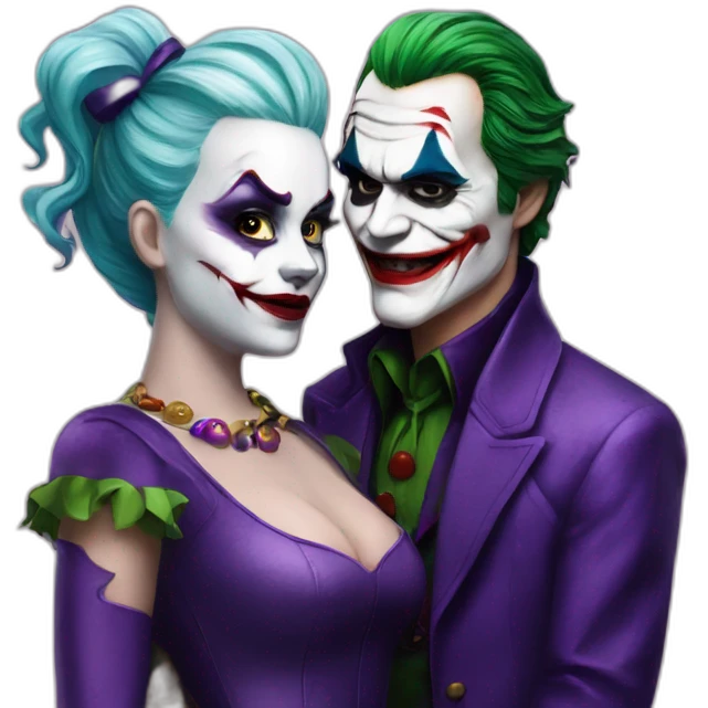 Joker y harley queen emoji