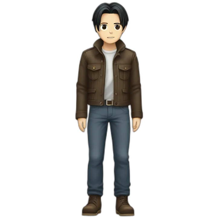 Levi Ackerman full body fly emoji