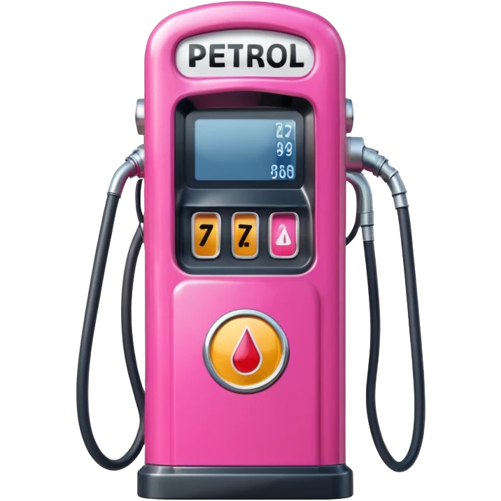 a pink petrol pump emoji