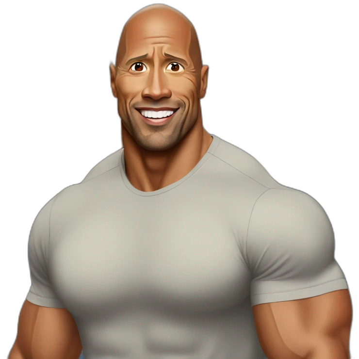 Dwayne Johnson avec une Pier emoji
