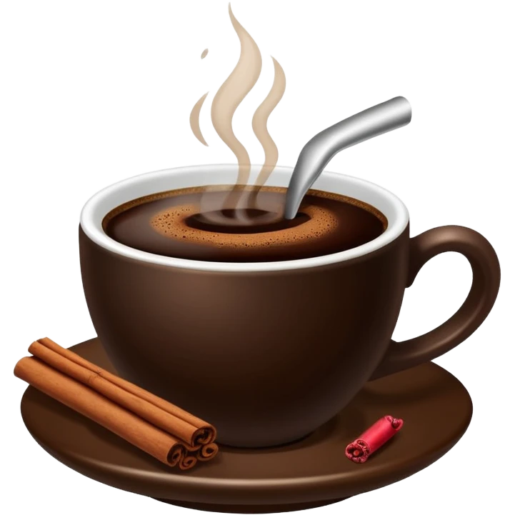 coffee with cinnamon emoji