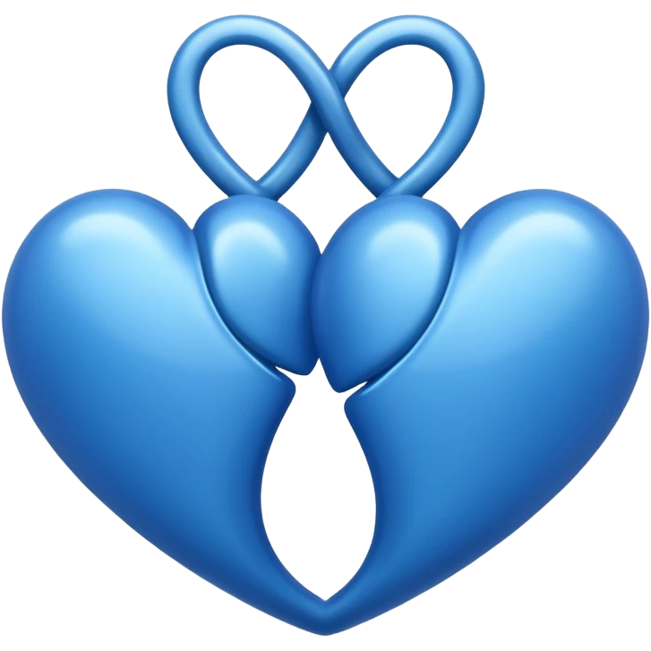 two blue hearts emoji