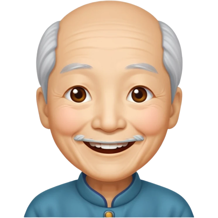 old chinese showing Joy - feeling of great happiness and pleasure emoji