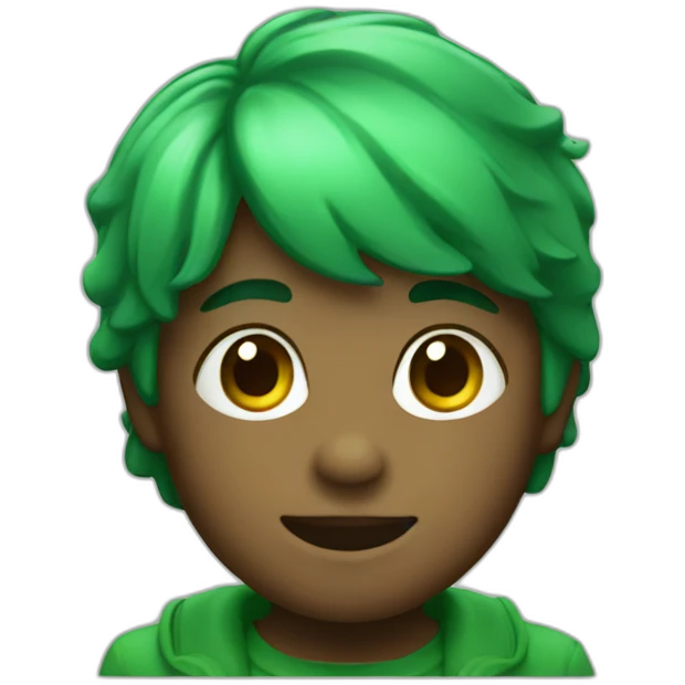 Green glass bottle kid emoji