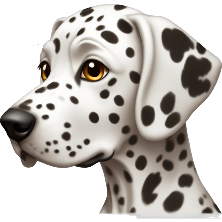 Dalmatian with brown colored spots emoji
