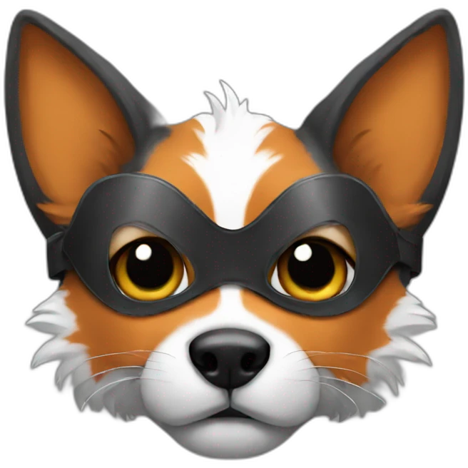 puppy fox in mask emoji