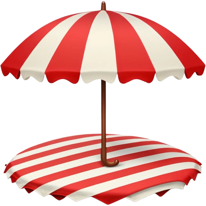 red beach umbrella emoji