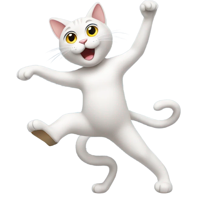 Dancing cat emoji