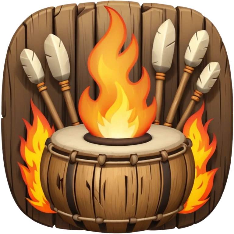 SHAMAN DRUM FIRE emoji