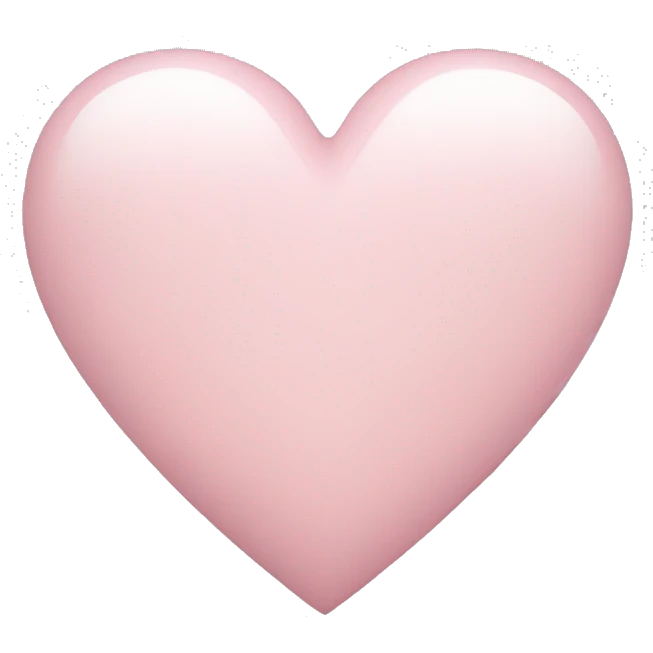 Light pink heart emoji