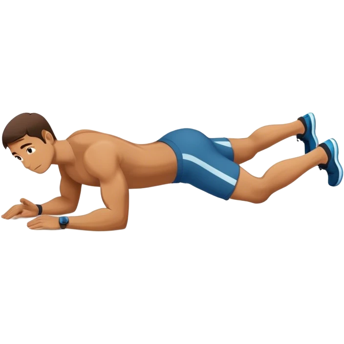 man plank exercise emoji