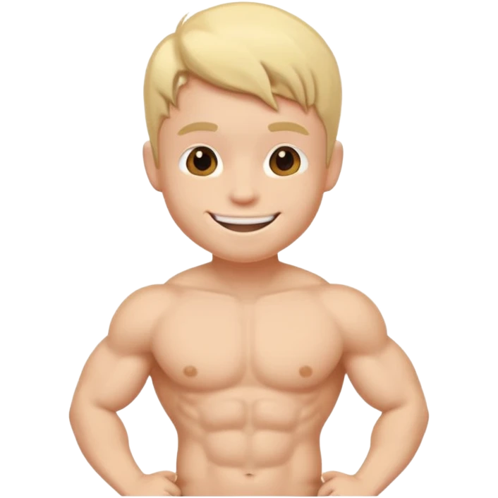 Tiny man in bikini emoji