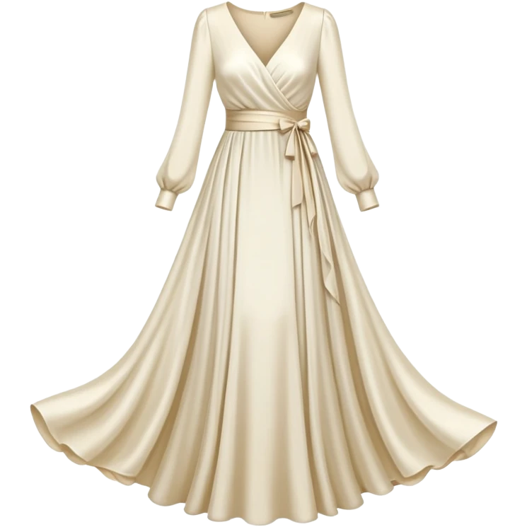 elegant dress with long sleeves emoji