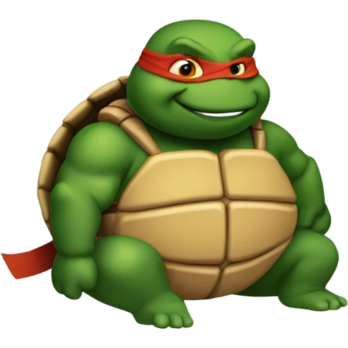 Fat ninja turtle  emoji