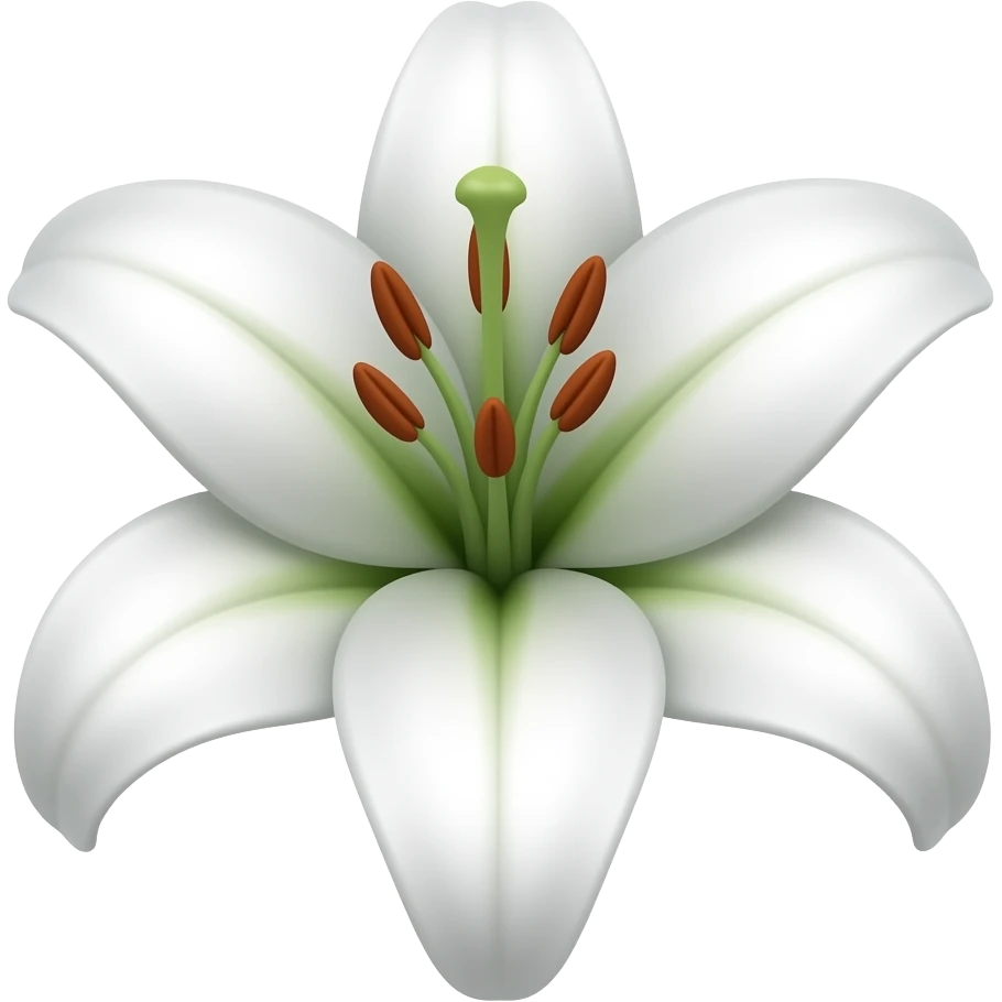 Lily flower emoji