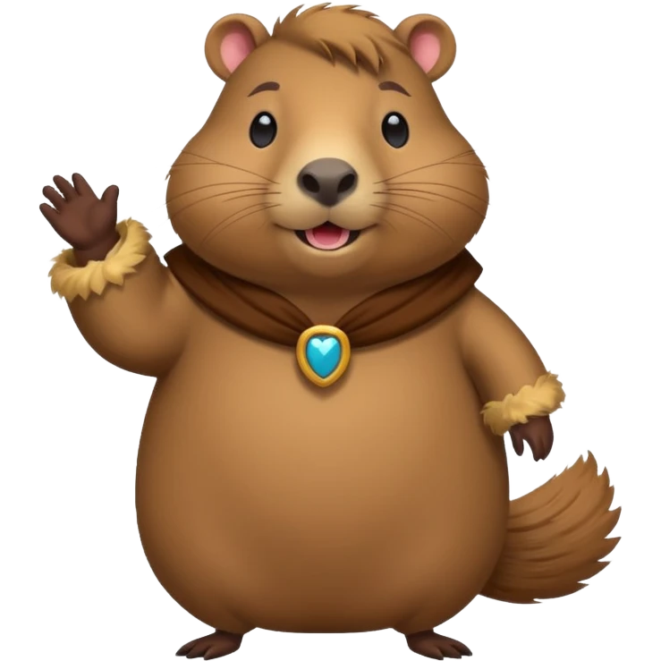 capybara is dancing in costume emoji