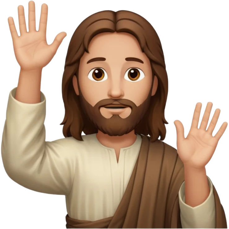 Jesus blessing me with his right hand emoji