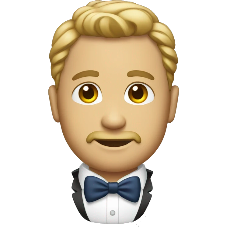 Czech in a suit emoji