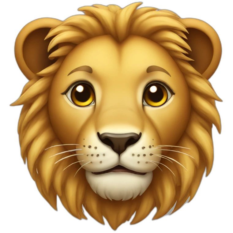 cute lion emoji