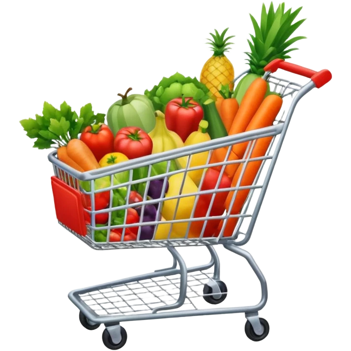 create me an image for a vertical in my super app, Grocery emoji
