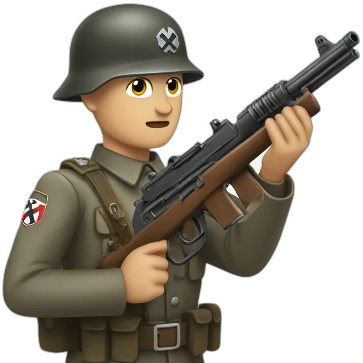 nazi-soldier-with-gun emoji