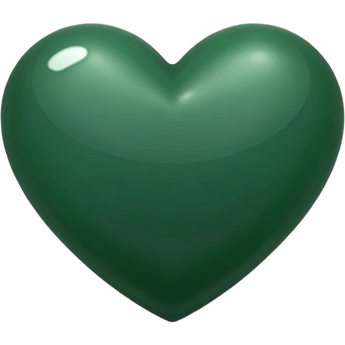 Dark green heart  emoji