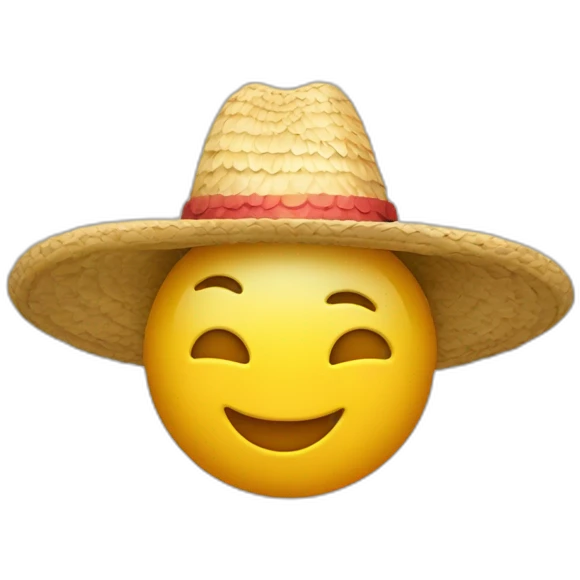 ampolleta con sombrero antropomorfisada emoji