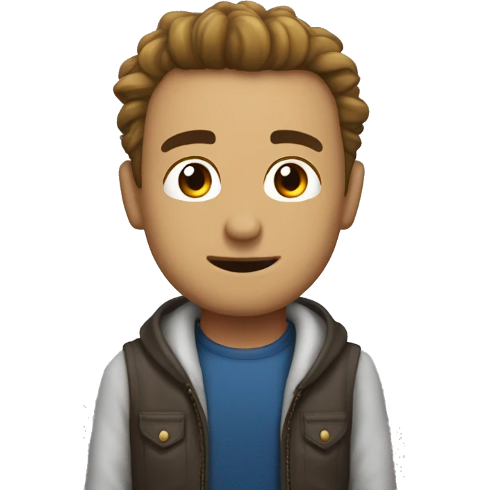 Um homem segurando uma chave com o dizer boa noite emoji