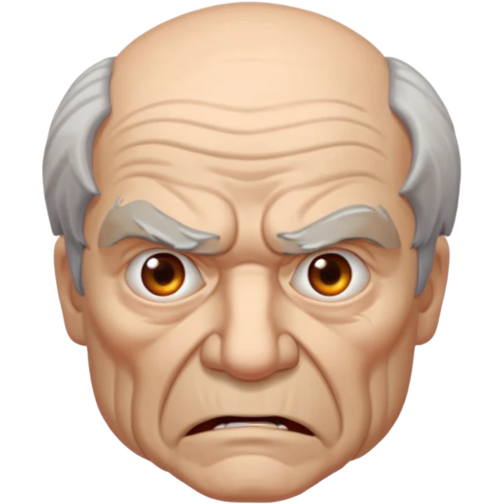 angry old man  emoji