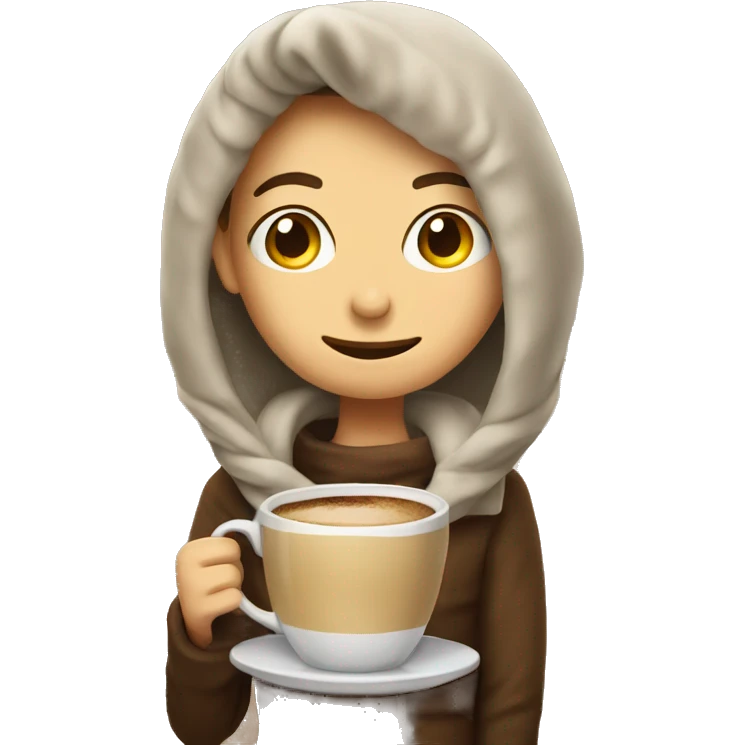 Cozy coffee emoji